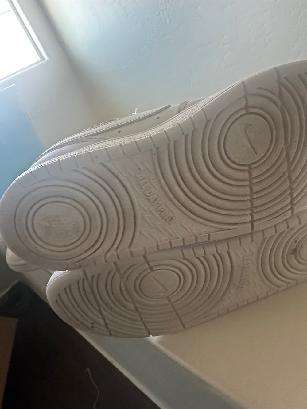 Nike Kids White Velcro & Lace Sneakers - Picture 2 of 4